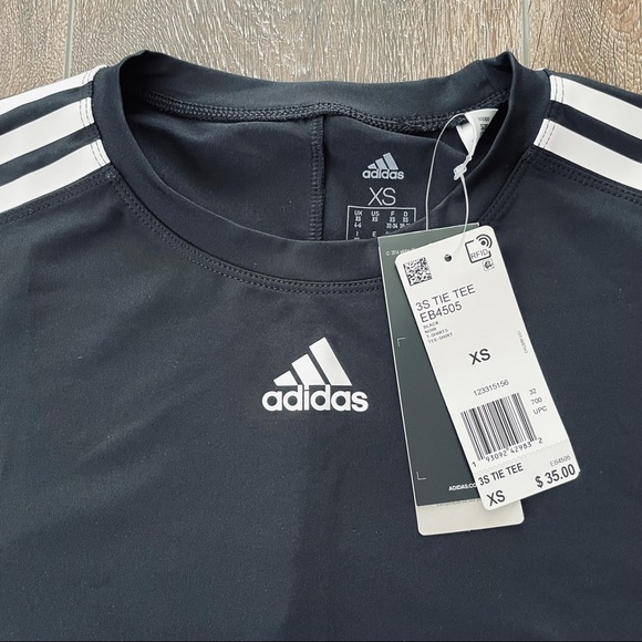 Adidas 3 stripe tie tee - Picture 2 of 5